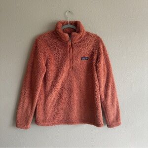 Patagonia Peach Los Gatos 1/4 Zip Fleece Sweatshirt Large